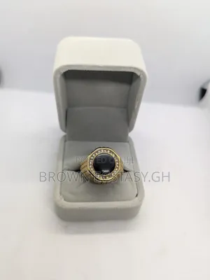 Black Stone Rings, Iced and Regular