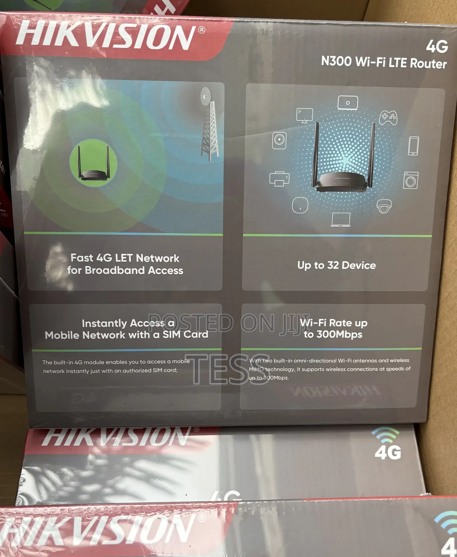 Hikvision Universal Sim Router 4g Lte 300mbps Wr4g3n