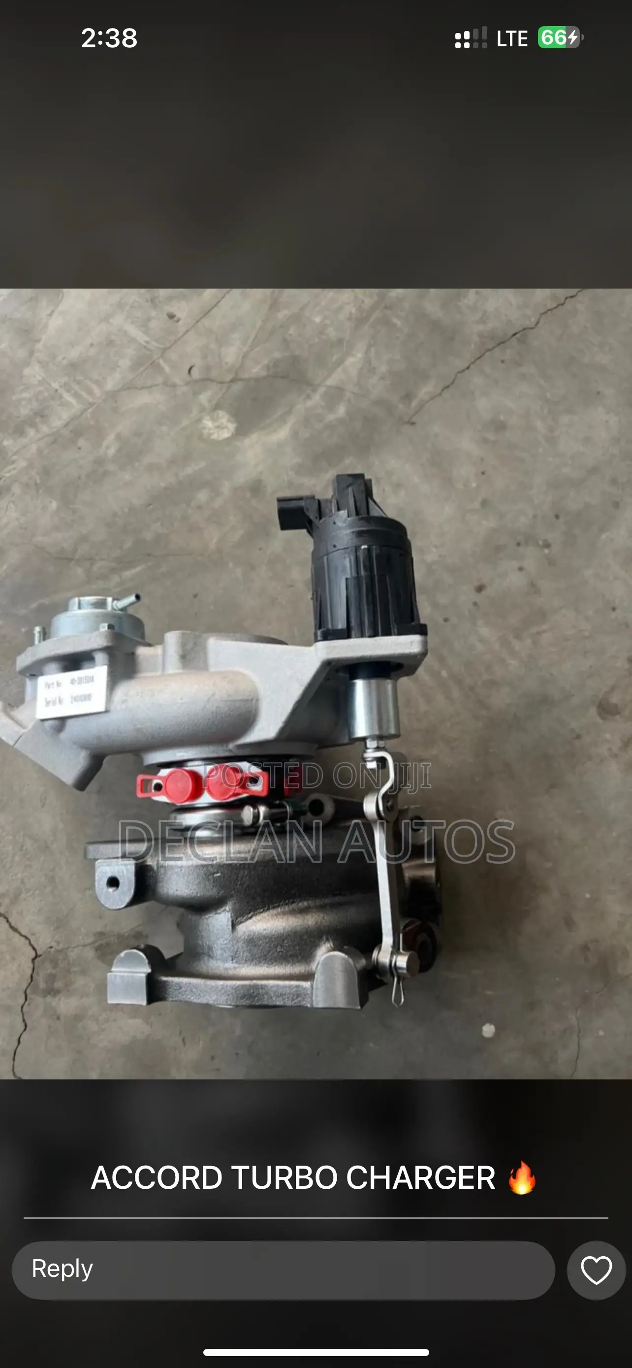 2018-2022 OEM Honda Accord Turbocharger