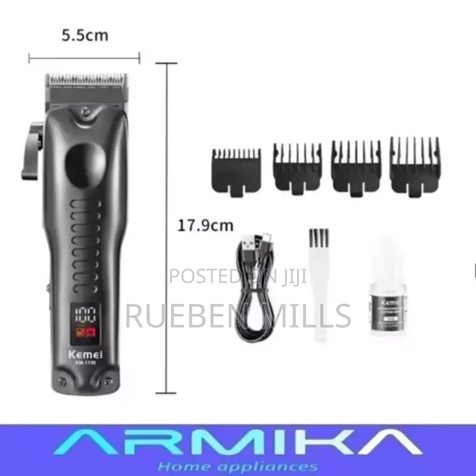 Kemei KM1136 Retro Hair Trimmer Barbers Barbering Machine
