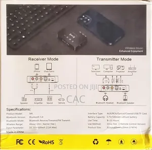 Rechargeable Bluetooth Usb TF Card Adapter