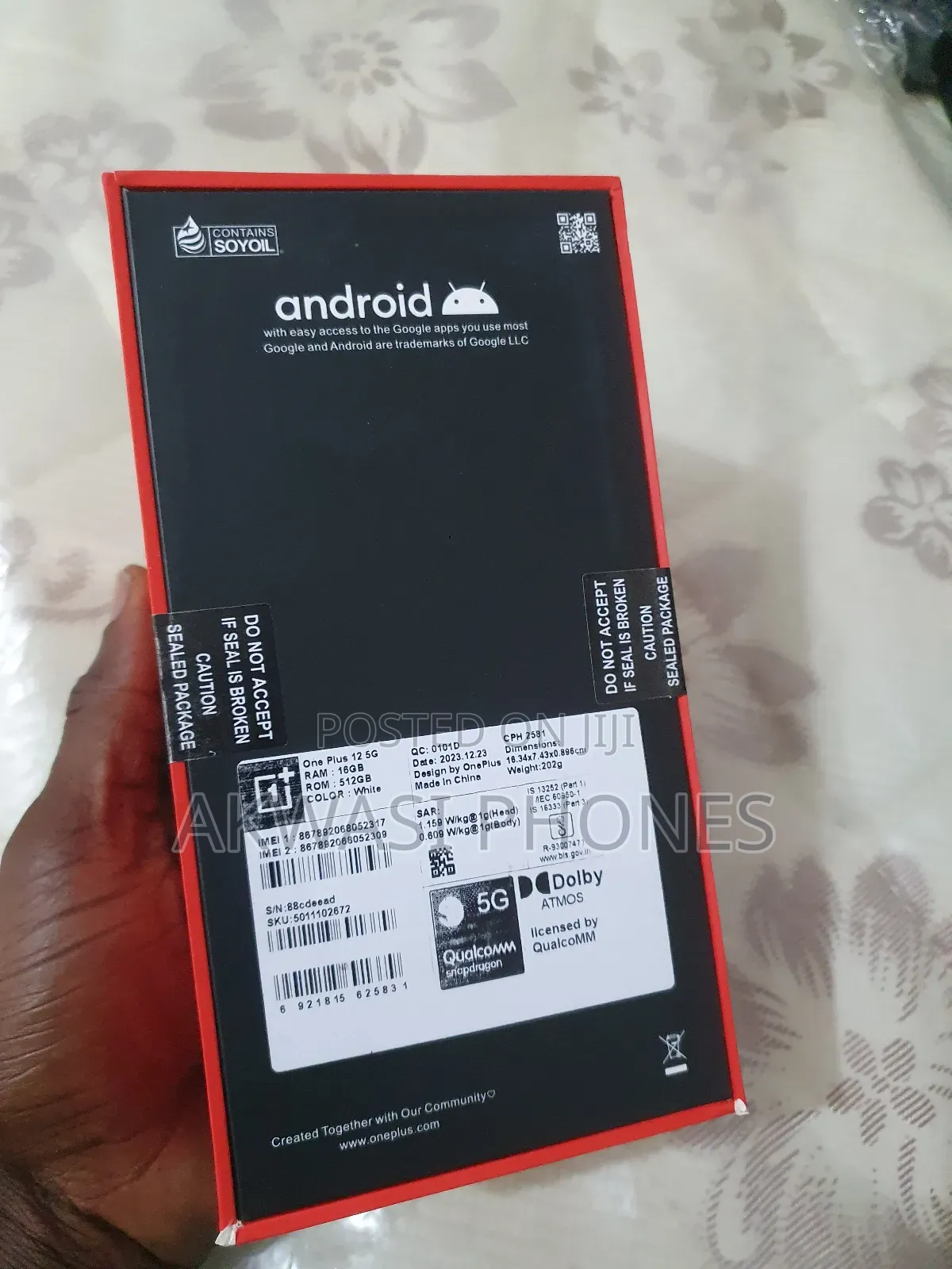 New OnePlus 12 512 GB Black