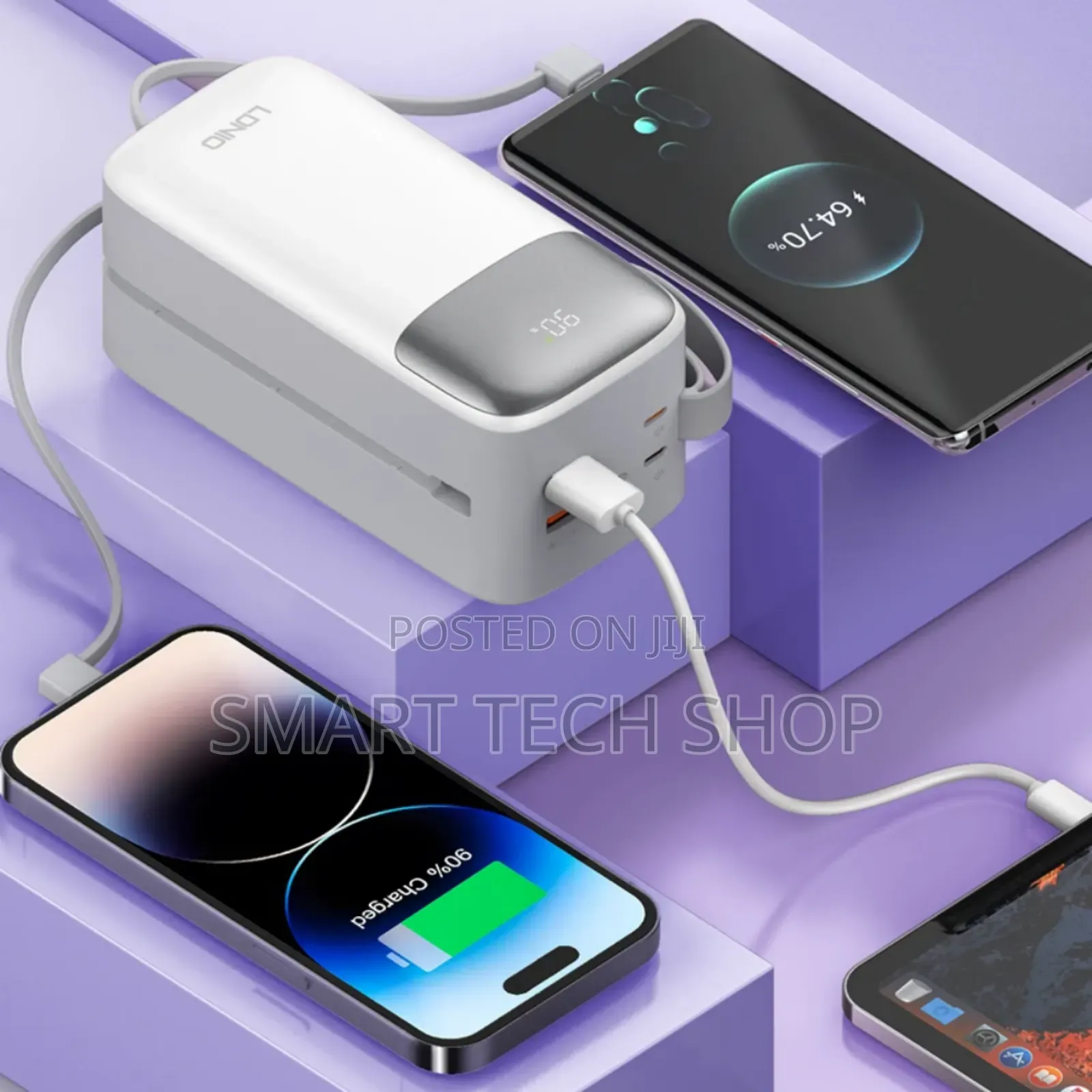Ldnio Pq50 50000mah Power Bank Fast Charger Type C iPhone