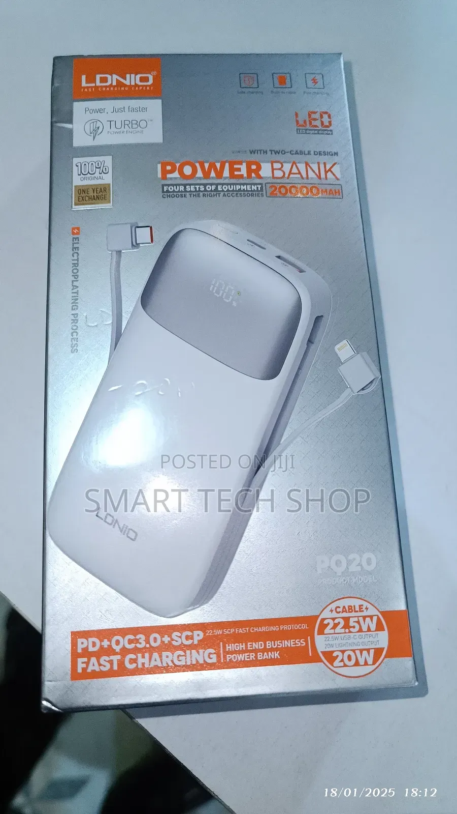 Ldnio Pq20 Super Fast Charger Long Lasting Power Bank