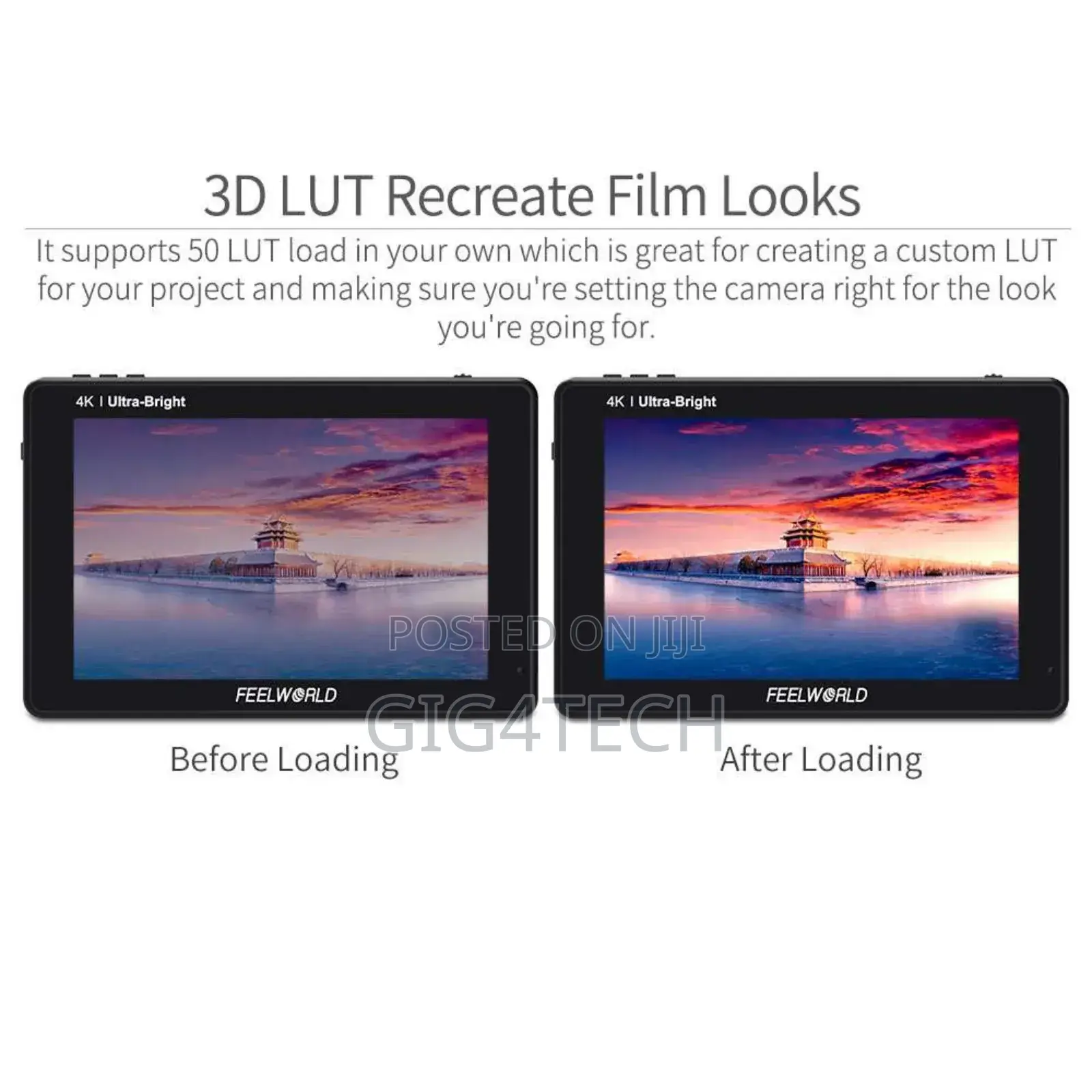 Feelworld Lut7 7in 2200nit Camera DSLR Field Monitor 3d Lut