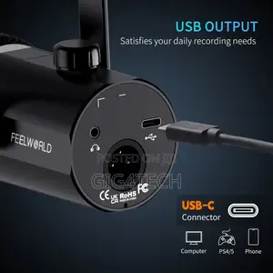 Feelworld Pm1-as XLR Usb Podcast Microphone With Stand