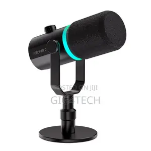 Feelworld Pm1-Xs XLR Usb Podcast Microphone With Stand