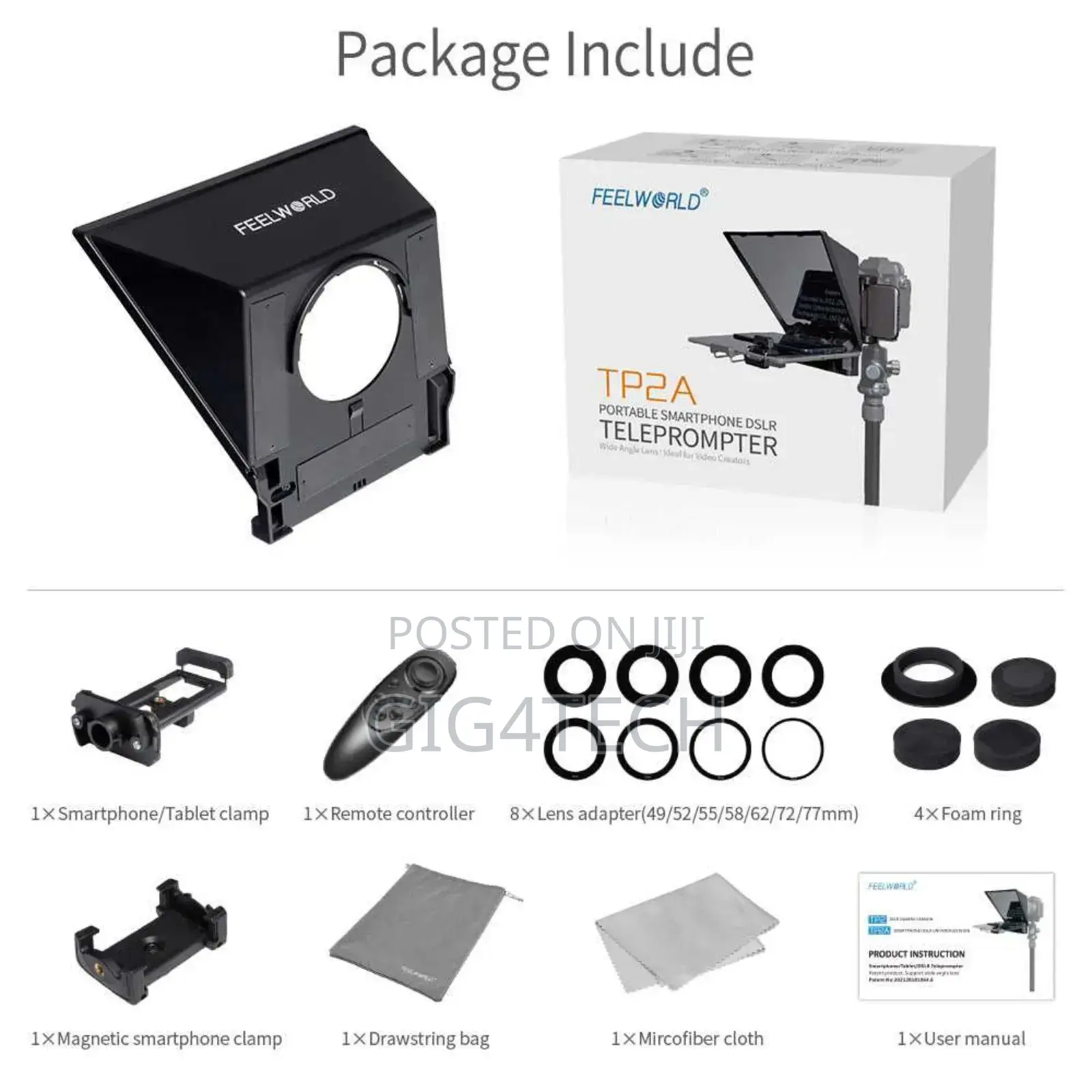 Feelworld Tp2a Portable 8" Teleprompter