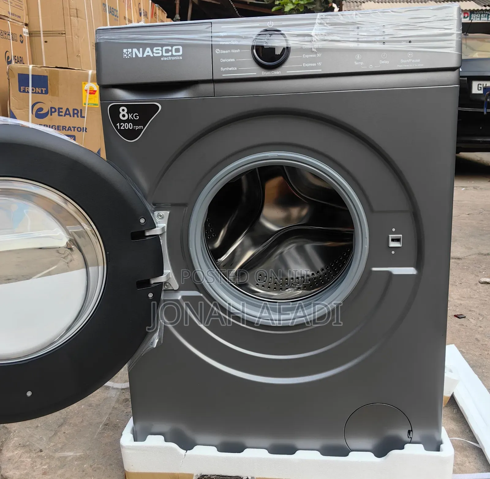 Nasco 8kg Front Load Washing Machine-Nasfl-J8kg-S