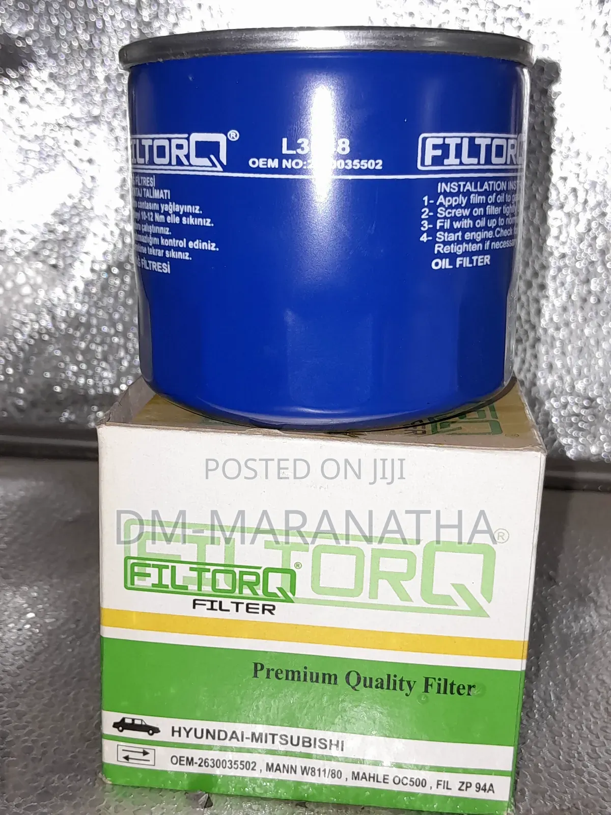 Genuine Hyundai Oil Filter From Europe