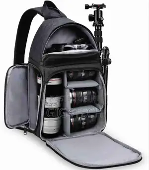 Camera Bag With Partitions and Tripod Holder