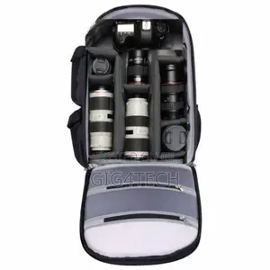 Camera Bag With Partitions and Tripod Holder