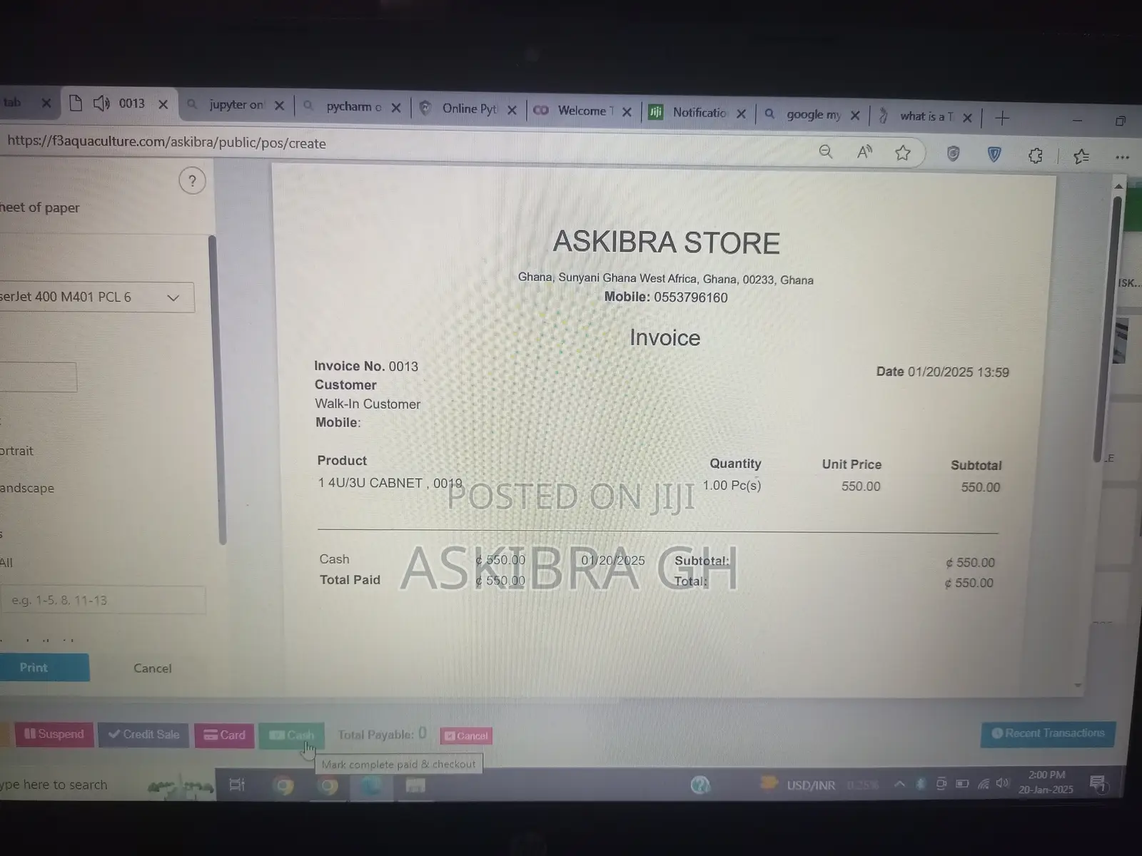 Advanced Point of Sales System (Pos)