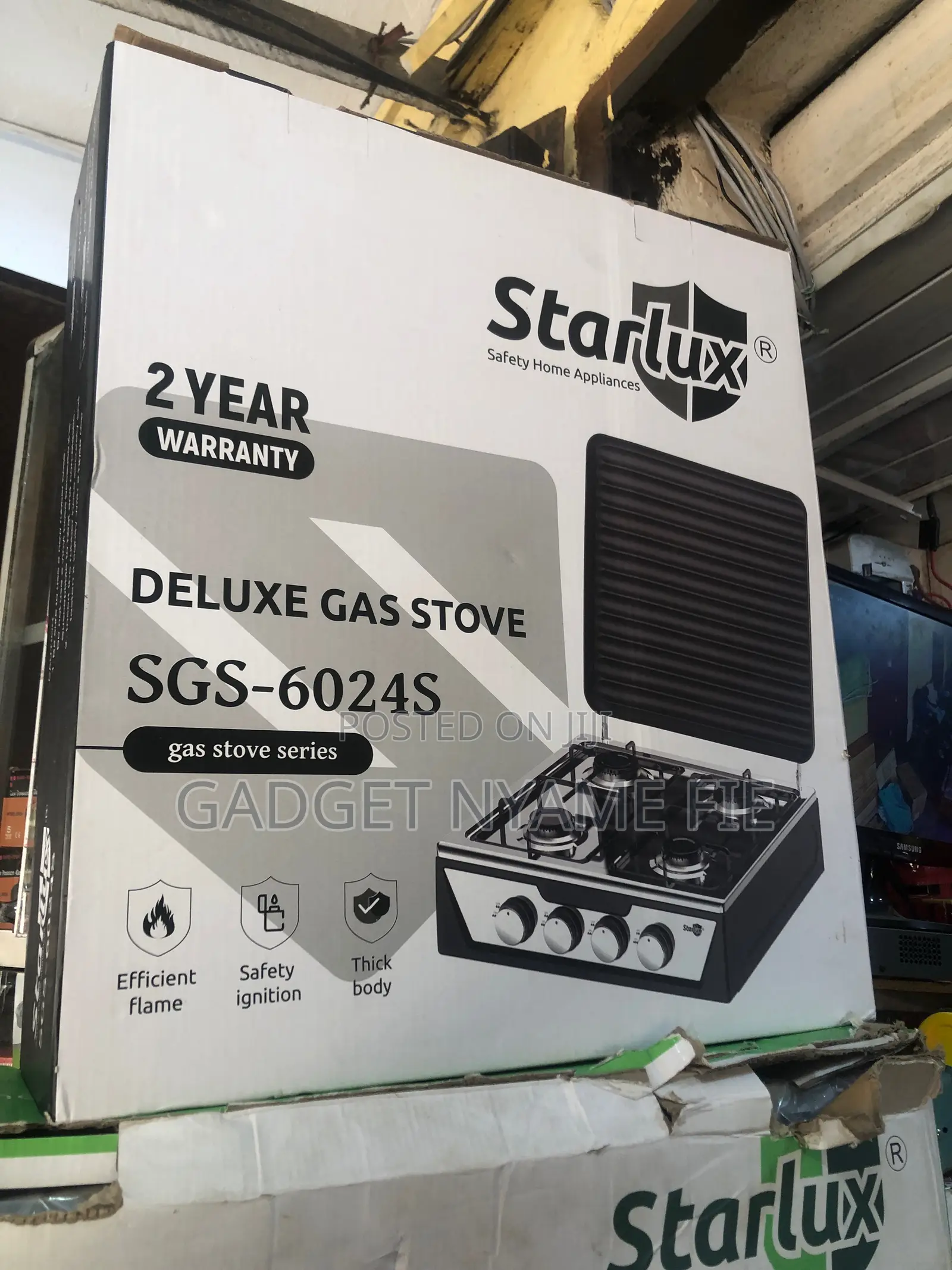 Starlux Deluxe Gas Stove - 4 Burners