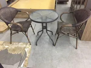 Outdoor Round Table With 2 Chairs