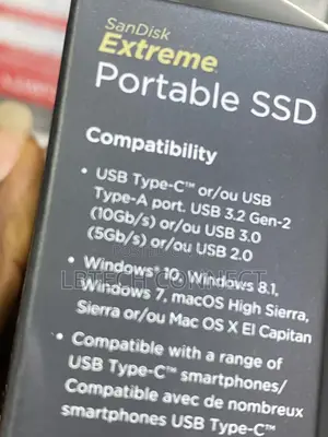 Sandisk 1tb Extreme Portable External SSD - Up to 1000mb/S