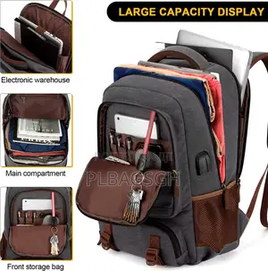 Khaki Multi Fashionable Backpack at Plbagsgh