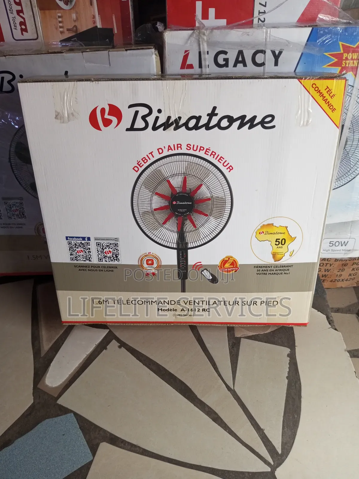 Superior Airflow Fan With Remote<Binatone 16'