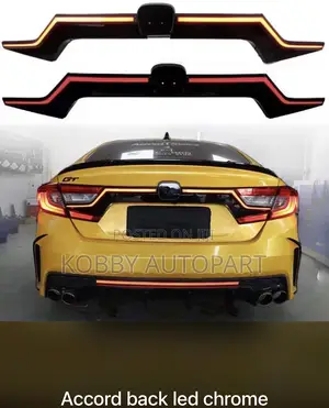 Honda Accord Boot Led Chrome Spoiler 2018 - 2023