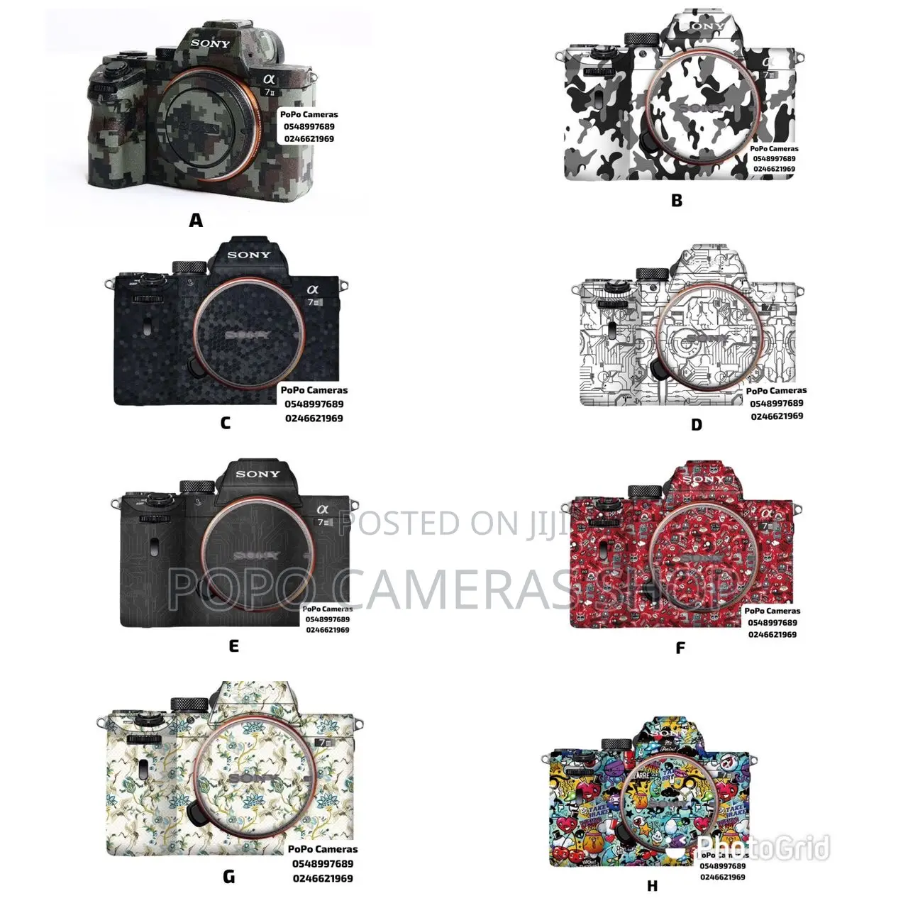 Camera Body Stickers
