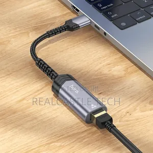 Hoco Portable OTG Ethernet Adapter. Usb-C to Rj45