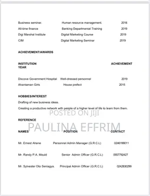 Administrative CV