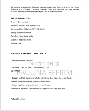 Administrative CV