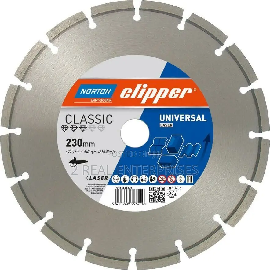 Norton Clipper Diamond Blade Classic Universal 230mm Laser