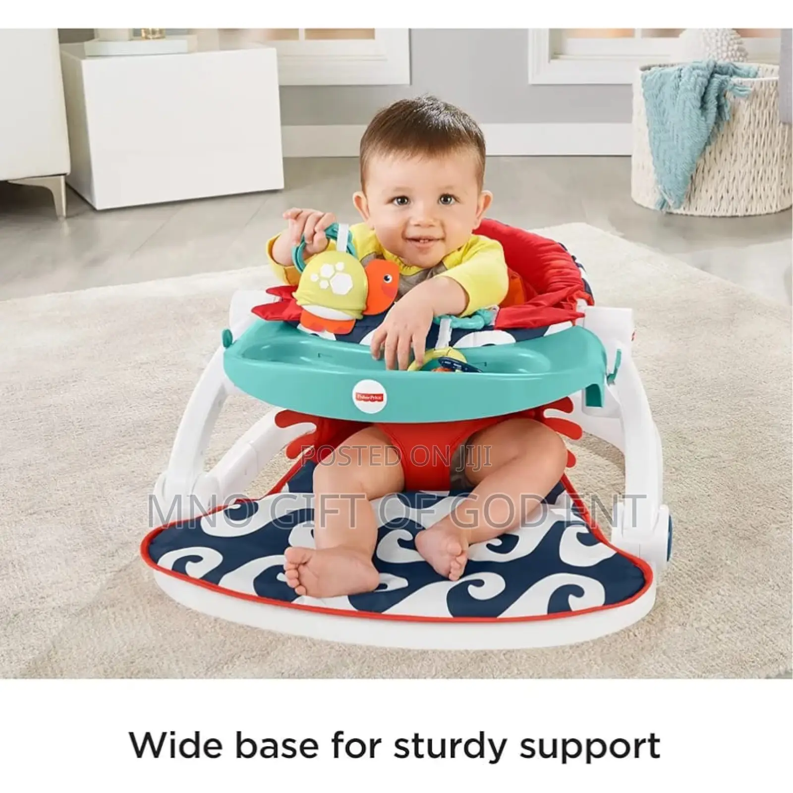 Fisher-Price Sit-Me-Up Floor Seat With Tray, Crab From U.S.