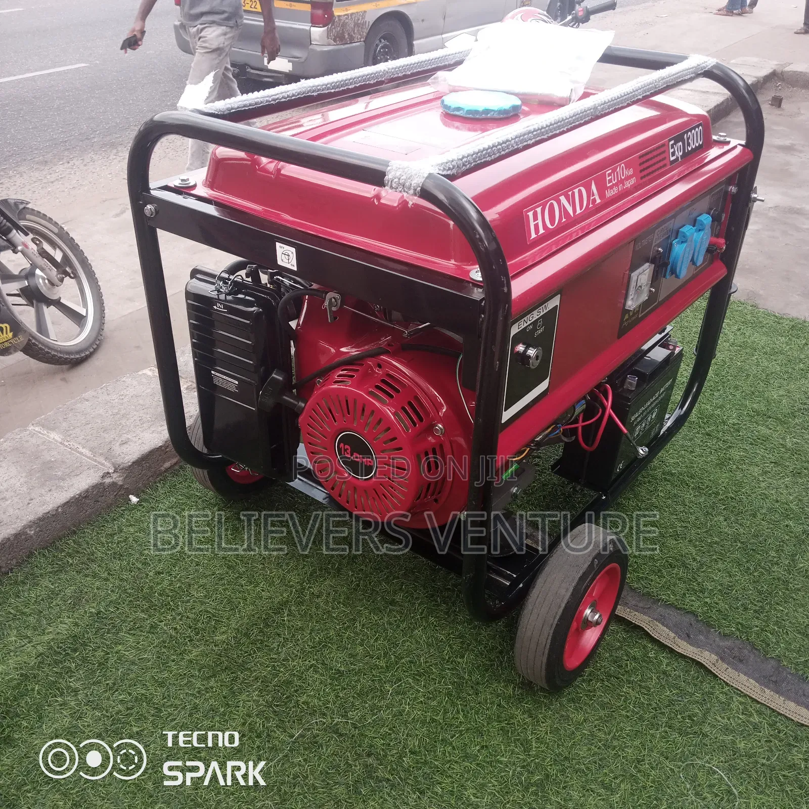Original 13000w Honda Generator Wheels and Handle Generator