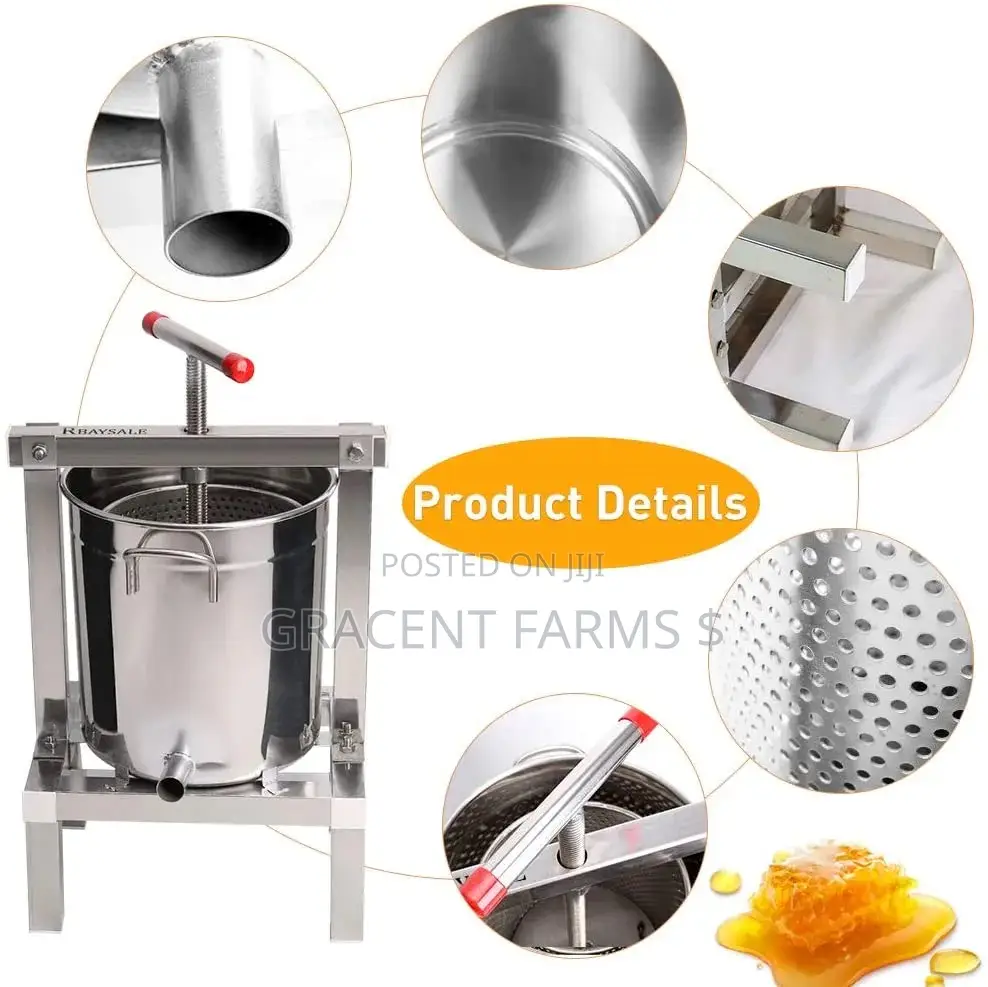 Food Grade Stainless Steel Honey Press / Extractor