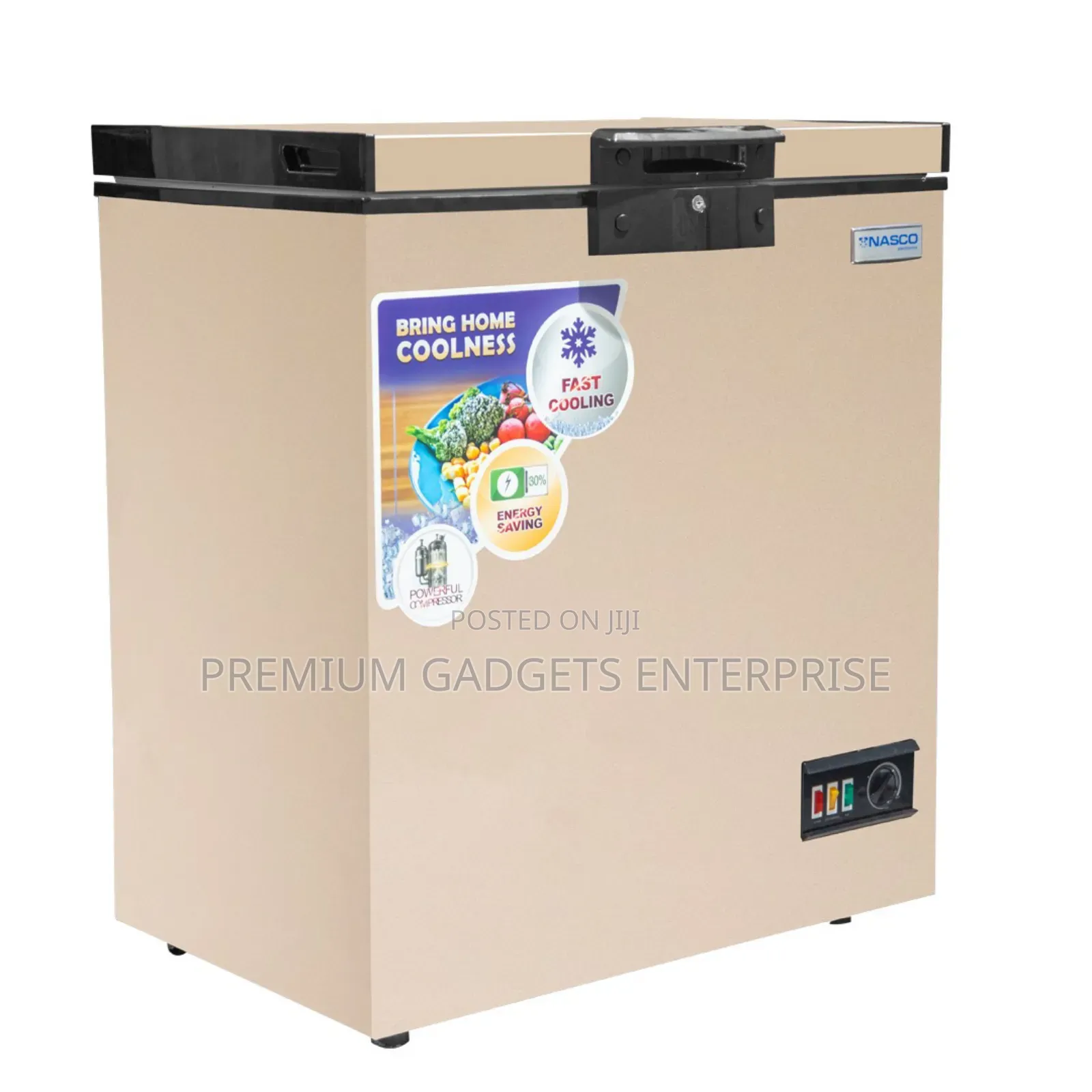 Manual Defrost 150l Gold Colour Nasco Chest Freezer