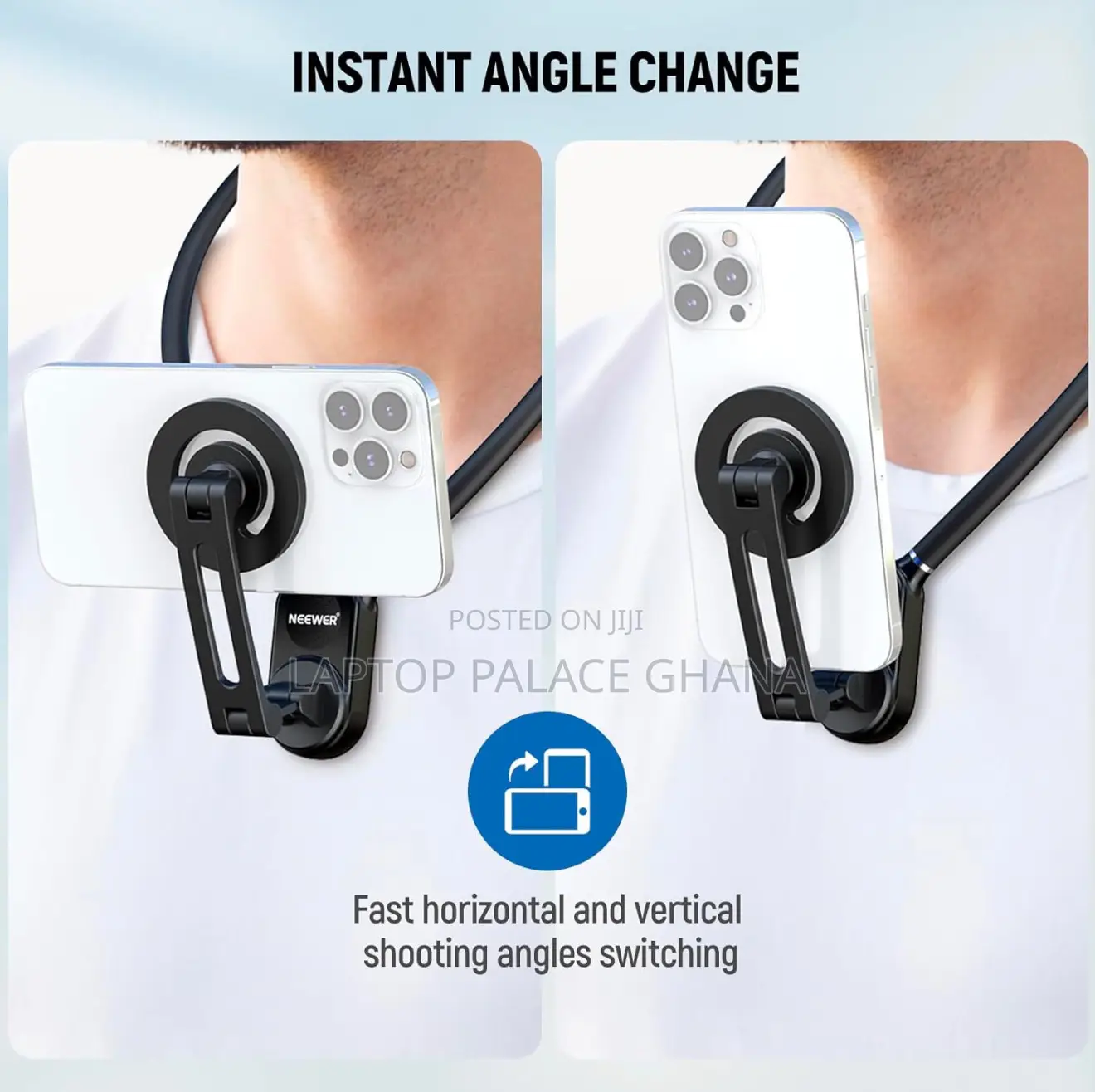 Neewer Magnetic Neck Holder for Action Camera Phone