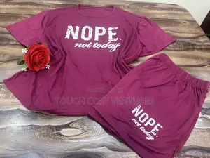 Wine Designer Top and Short Sleepwear/ Walkabout