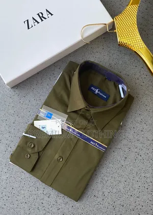 Plain Long Sleeves Office Shirts for Men