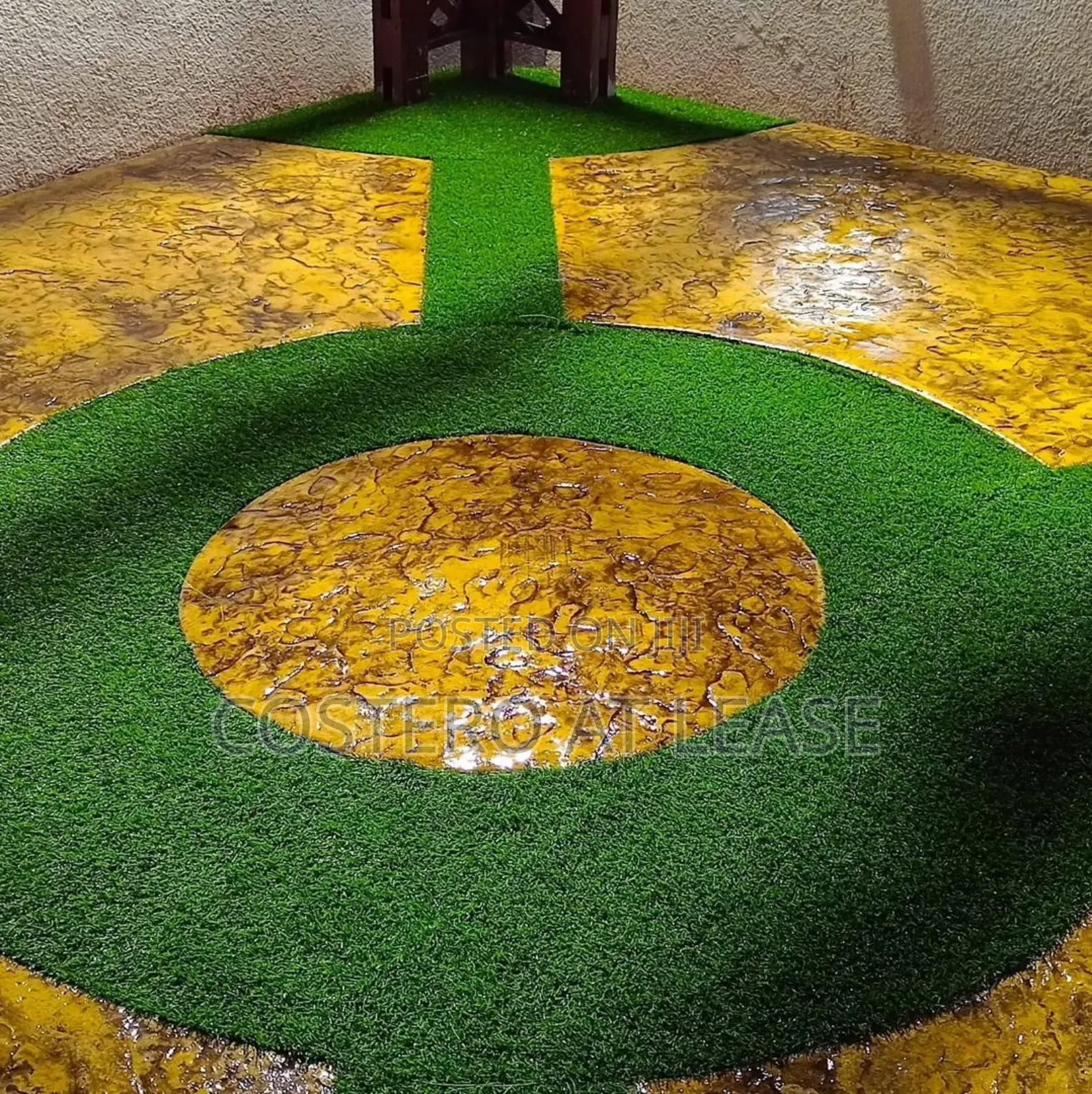 Artificial Green Grass Installation