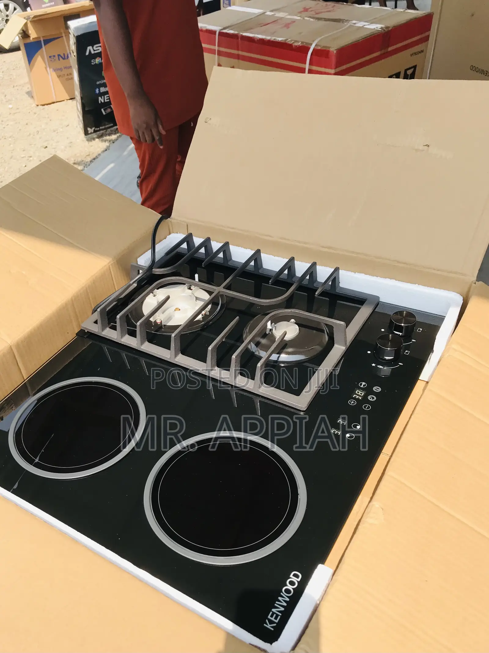 Fresh in Box Kenwood 60cm 2 Gas + 2 Electric Burner.