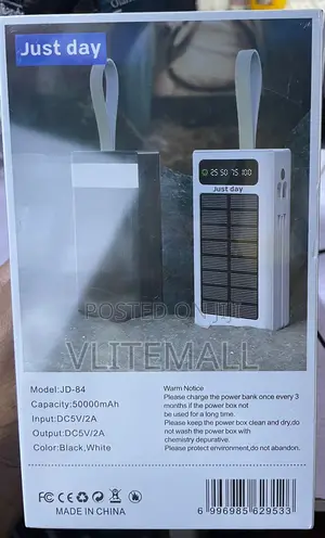 Just Day Solar Energy 50000mah