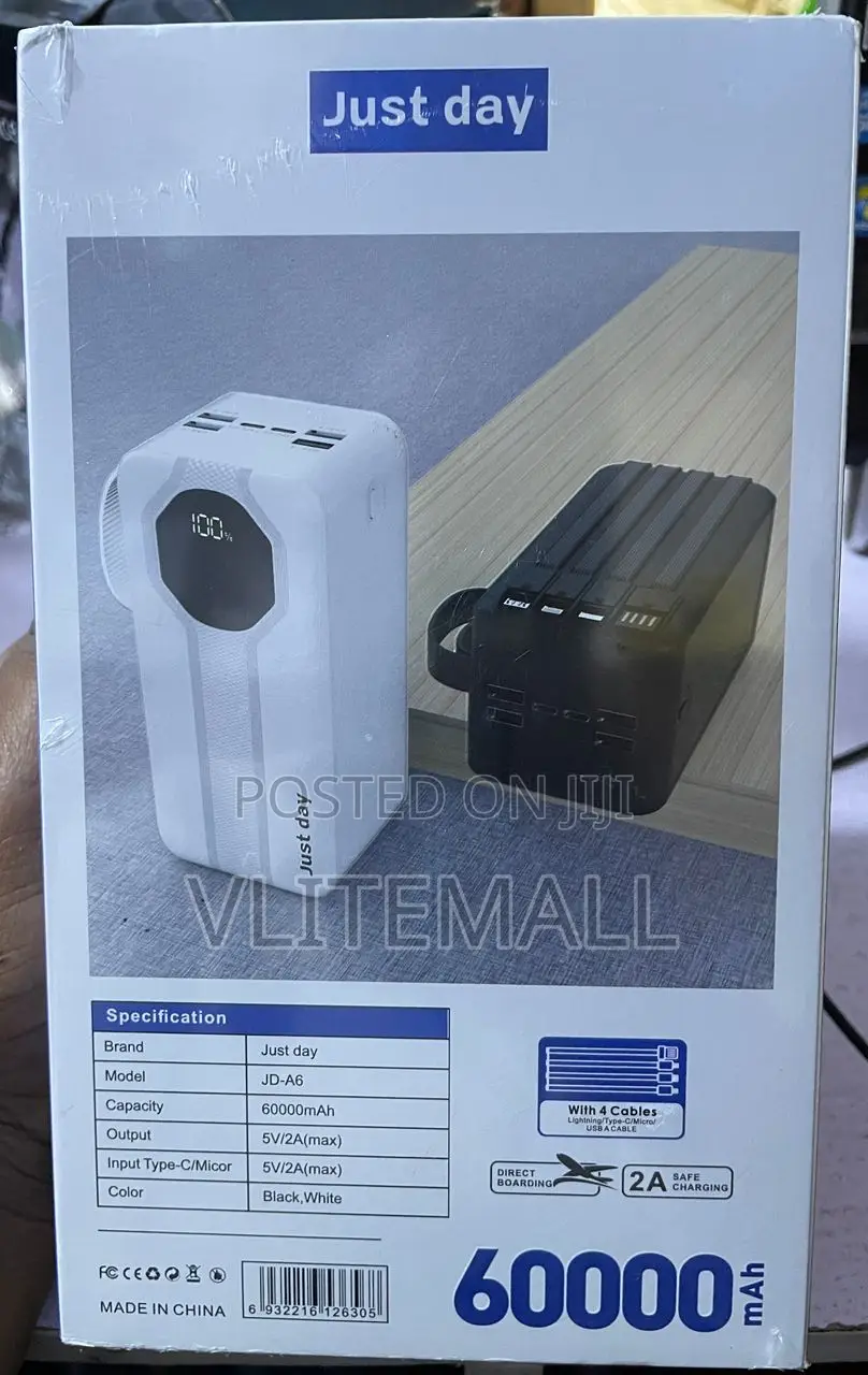 Premium 60,000 Mah Capacity Power Bank