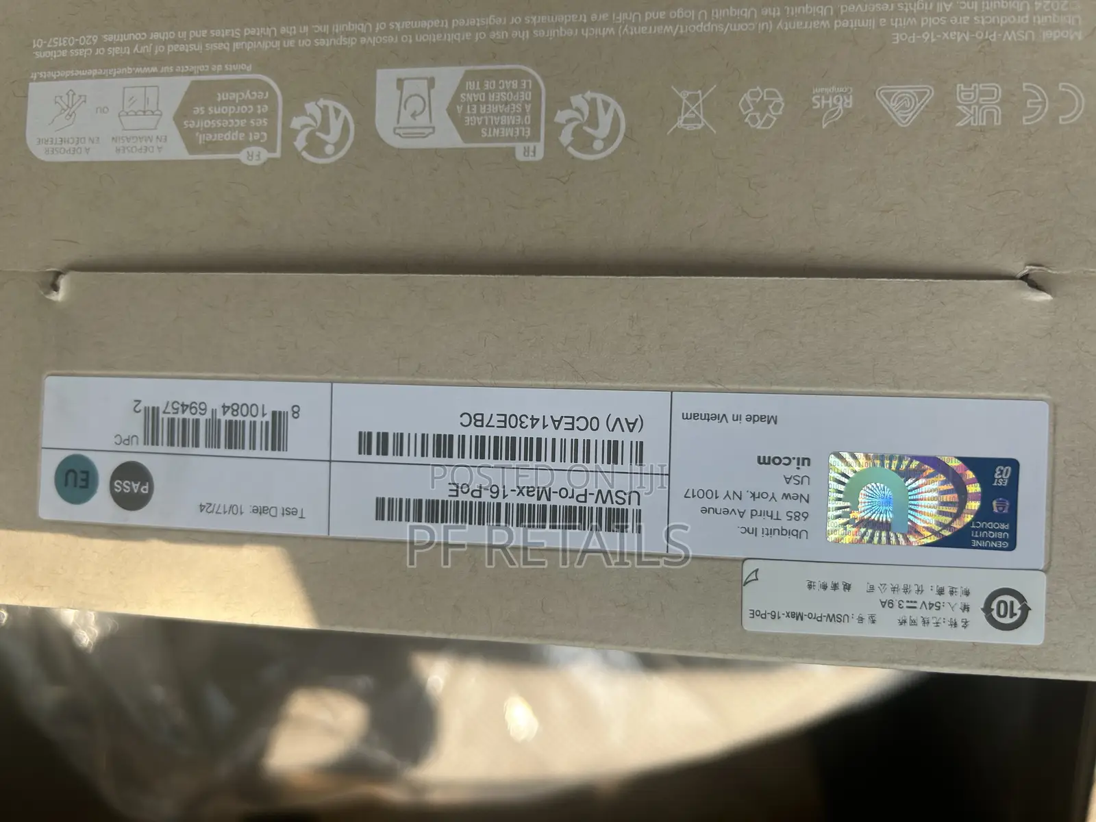 Ubiquiti 16 Port Pro Max Poe Switch (180w) (Usw-Pro-Max-16-Poe)