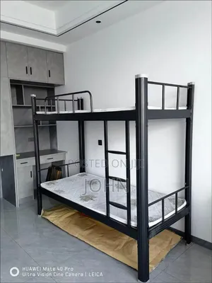 Single 200 by 100cm Metal Bunk Bed White
