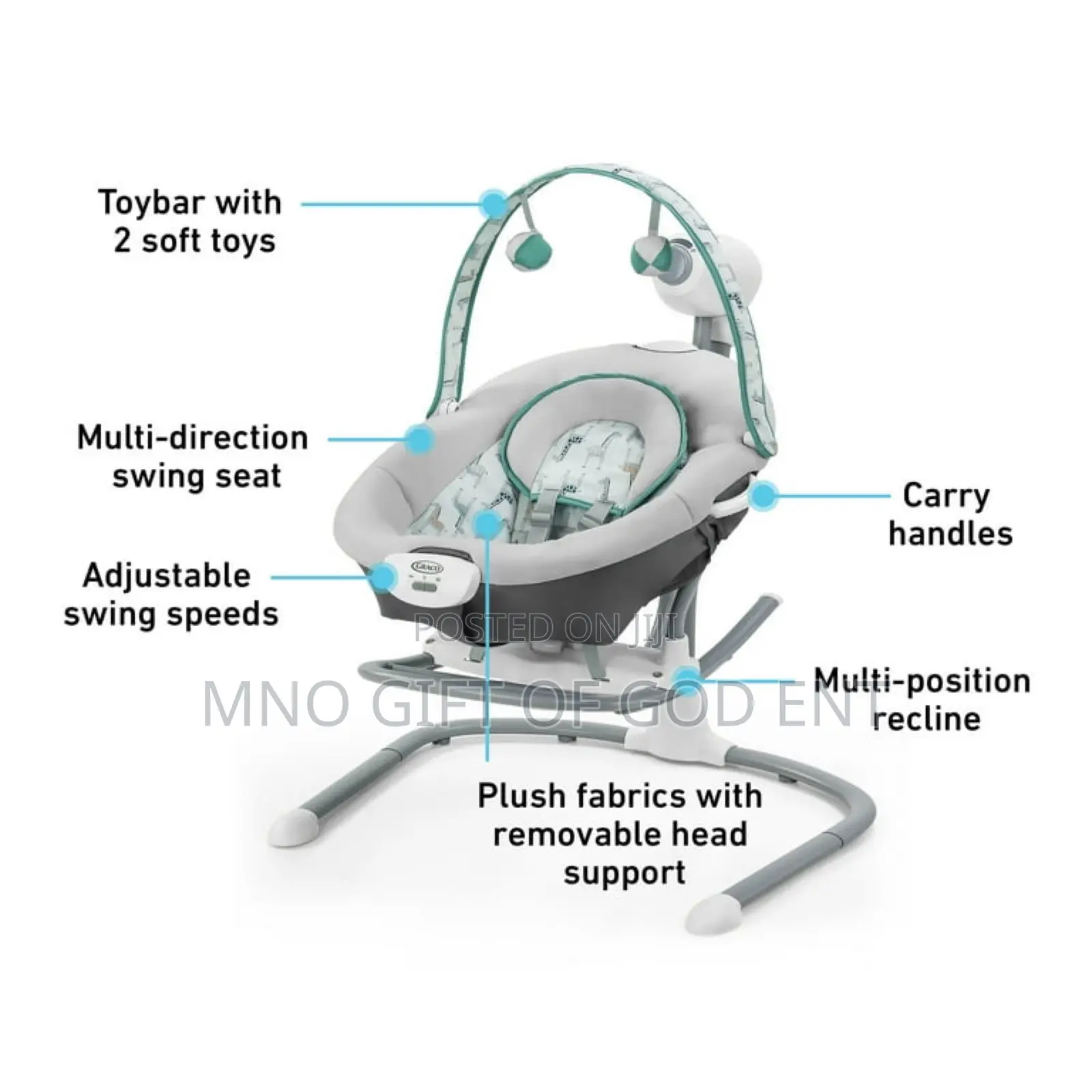 Soothe 'N Sway Baby Swing With Portable Rocker