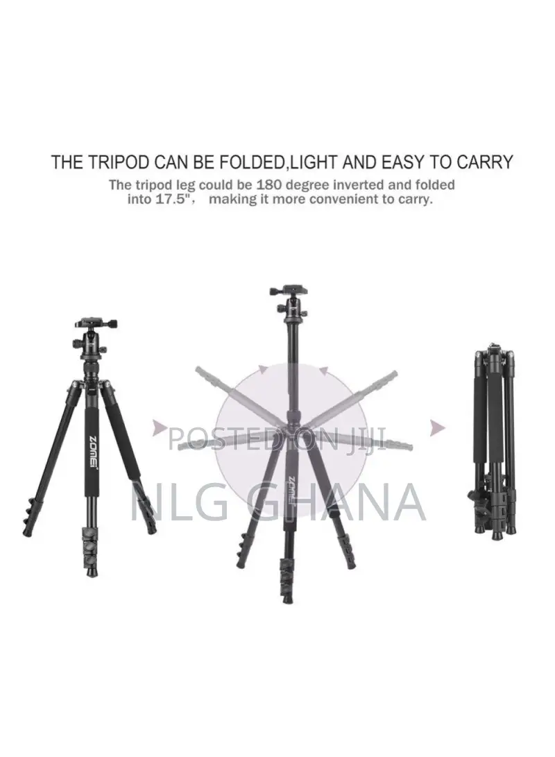 Lightweight Professional Aluminum Alloy Camera Tripod With 3