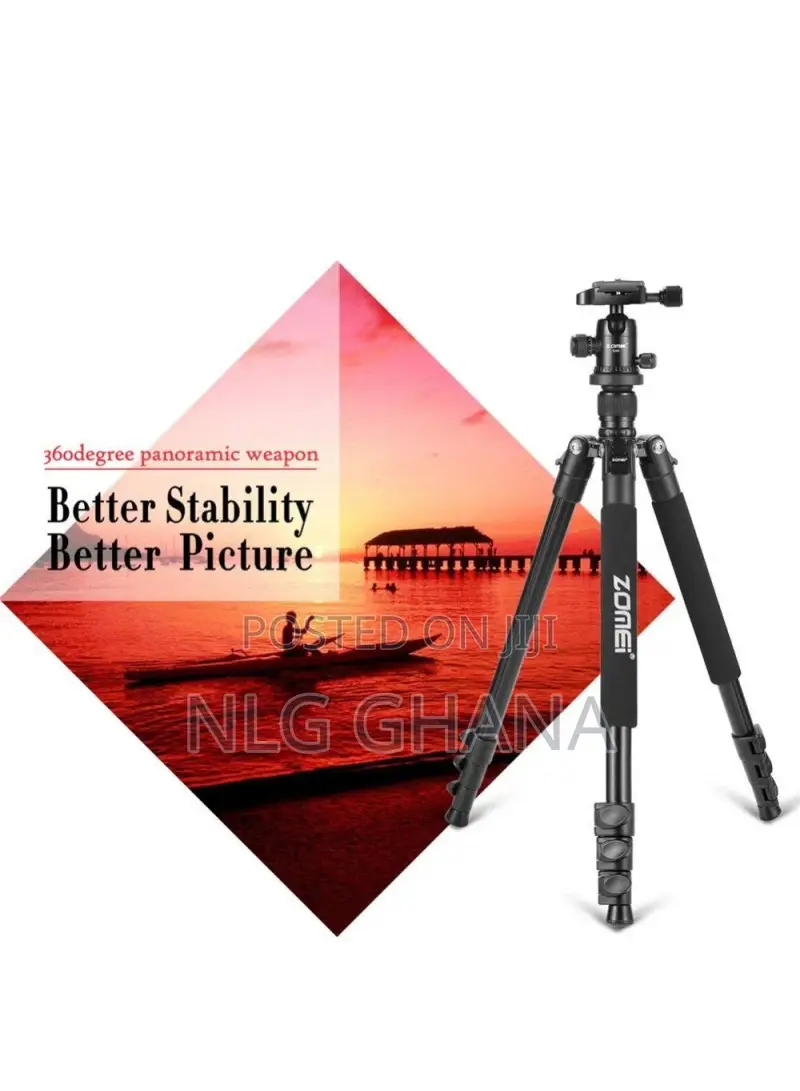 Lightweight Professional Aluminum Alloy Camera Tripod With 3