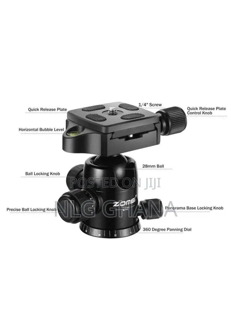 Lightweight Professional Aluminum Alloy Camera Tripod With 3