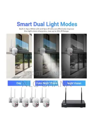 H.265 3mp 8ch 4 Ipc Wireless PTZ IP Camera Motion Detectio