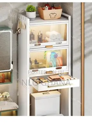 2-layer Multifunctional Over Toilet Bathroom Organizer With