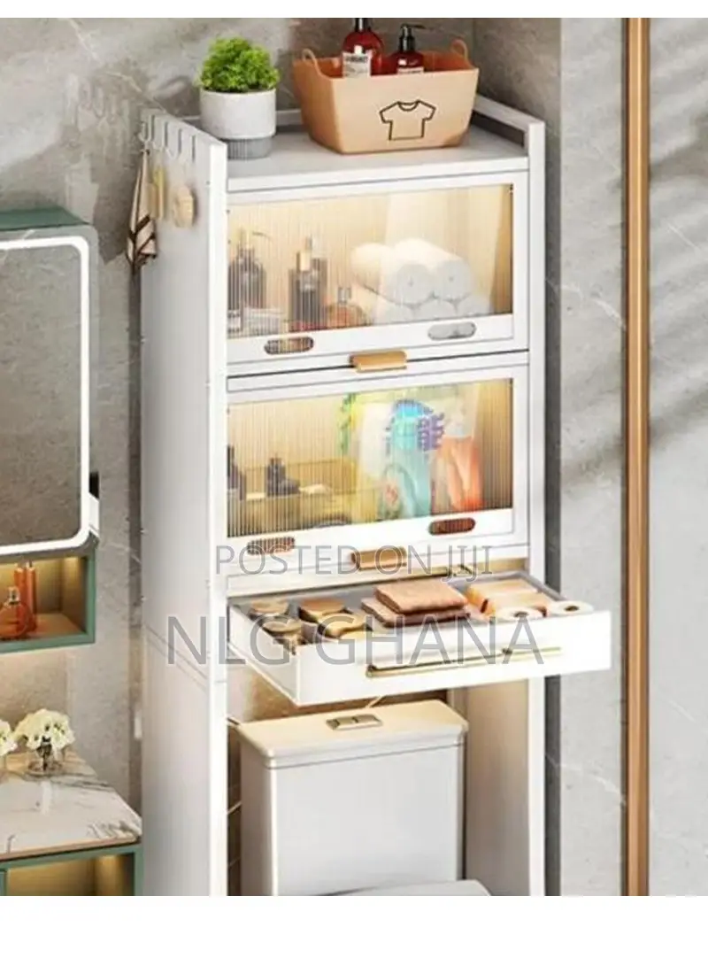 2-layer Multifunctional Over Toilet Bathroom Organizer With