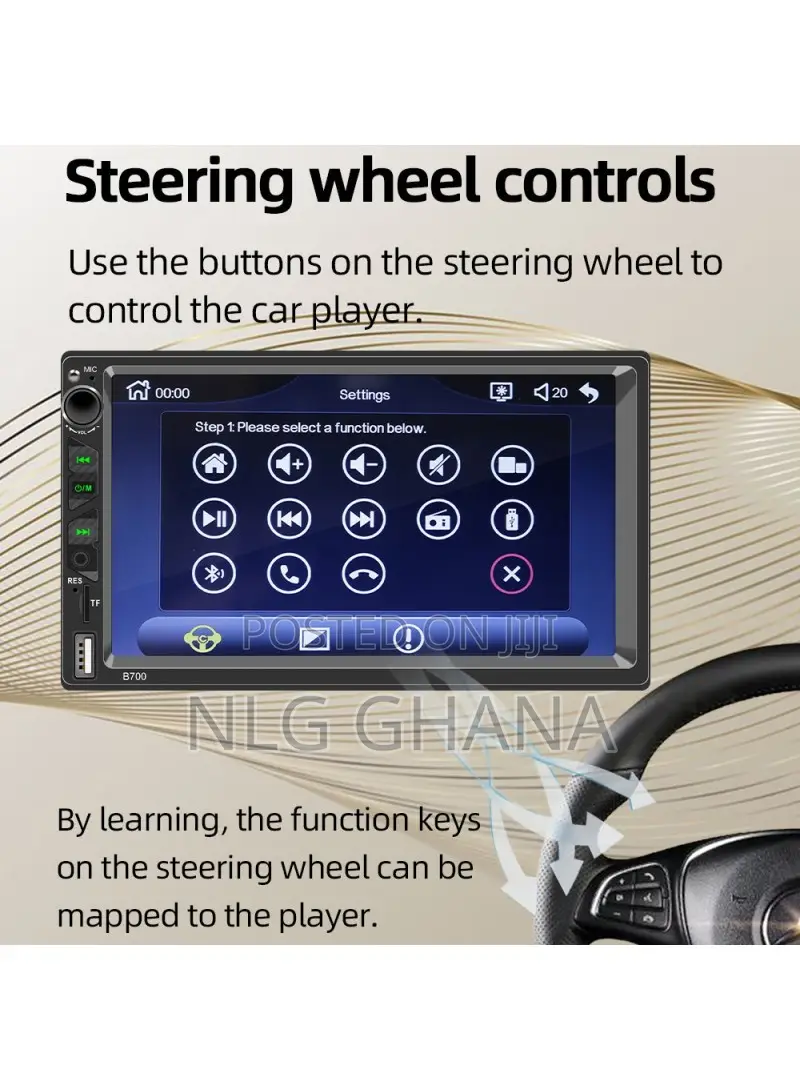 7" Car Mp5 Player Fm Car Radio Bluetooth Multimedia Support