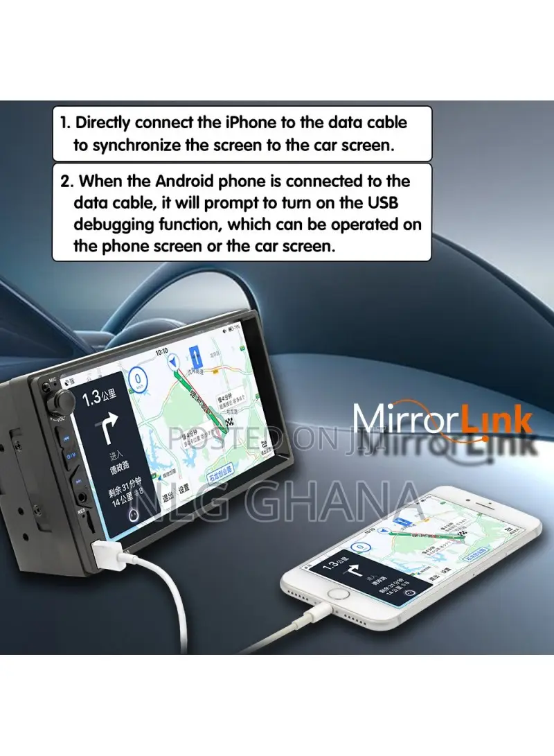 7" Car Mp5 Player Fm Car Radio Bluetooth Multimedia Support